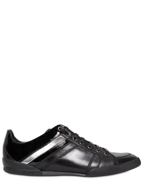 dior homme patent stripe matte sneakers|Dior low top sneakers men.